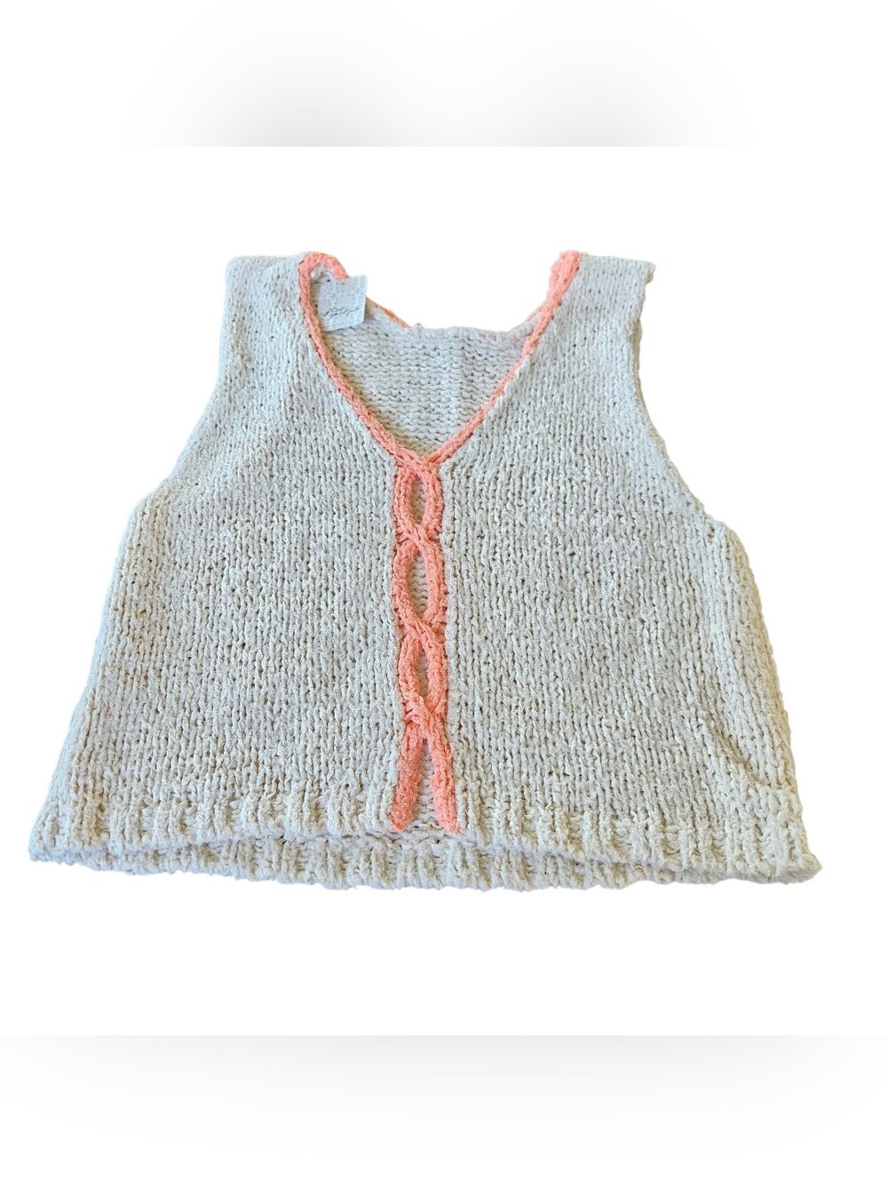Free People NWT Sicily Reversible Ivory Shell Sweater Top - Picture 5 of 9